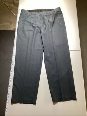 Van Heusen Pinstripe Dress Pants - Dark Gray